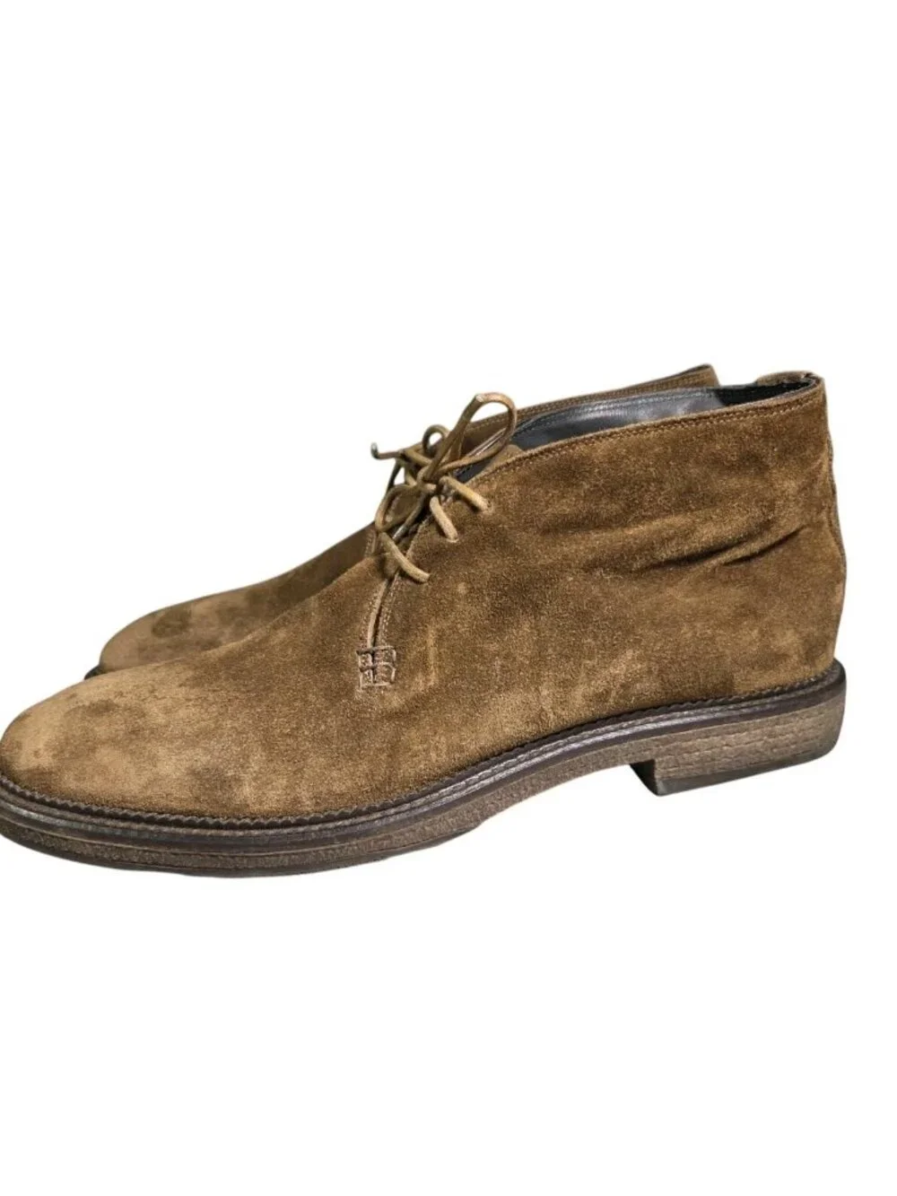 To Boot New York Adam Derrick Solid Brown Suede Plain Toe Chukka Size 11